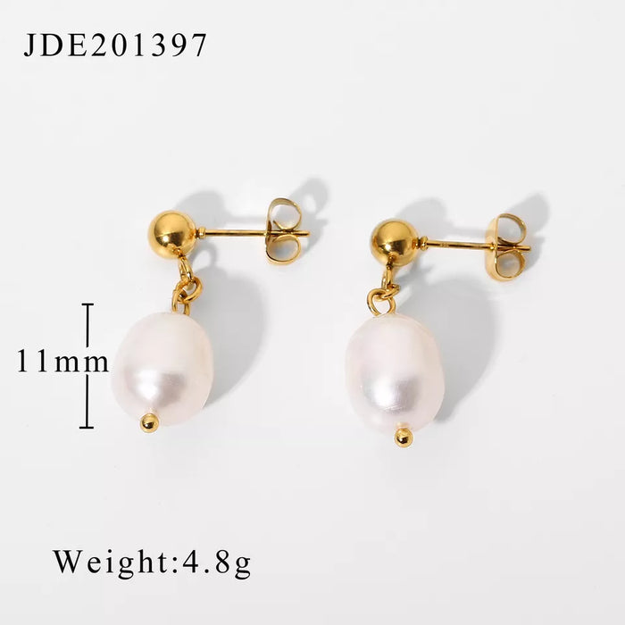 Noir 18K Pearl Studs