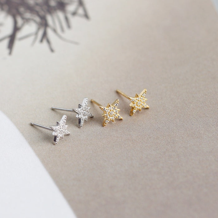 Noir Star Zirconia Studs.