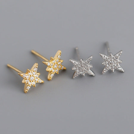 Noir Star Zirconia Studs.