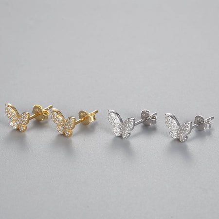 Noir Butterfly Studs.