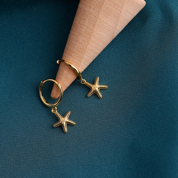 Plain Starfish Earrings.
