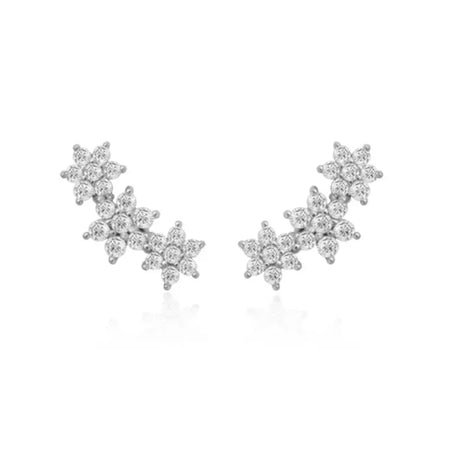 Flower Zirconia Studs.