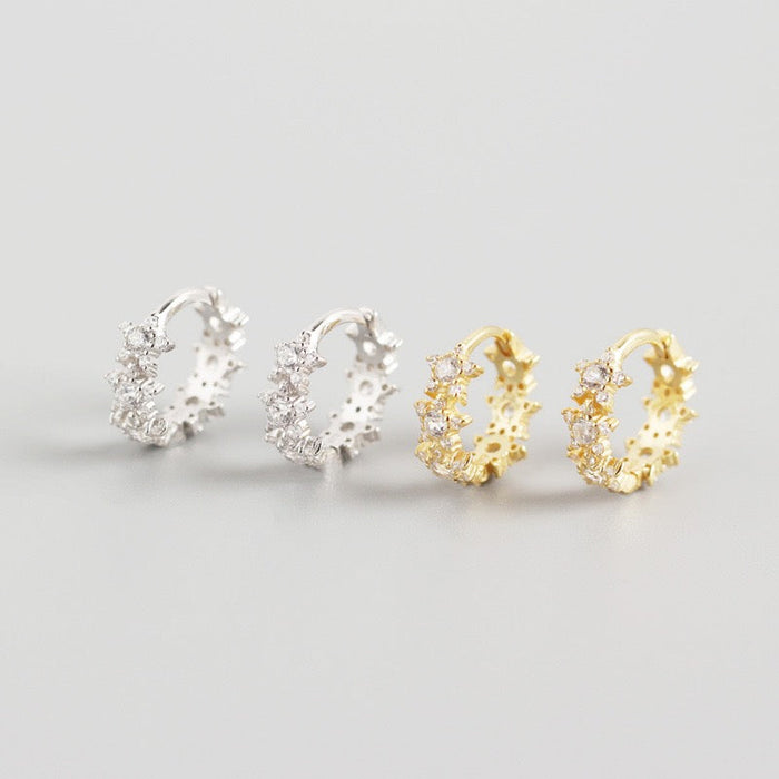 Noir Star Zirconia Hoop.